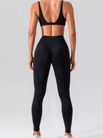 V-Neck Tank and High-Waisted Seamless Pants Active Set