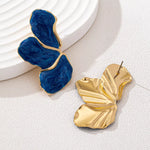 18K Gold-Plated Alloy Resin Drop Earrings