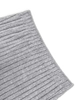 Plus Size Ribbed Knit Long Sleeve Split Dress & Leggings Set