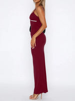 Lace Detail Slim Fit Bodycon Maxi Dress - Ladyez
