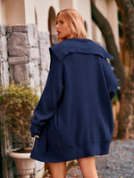 Dropped Shoulder Long Sleeve Cardigan
