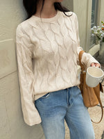 Cable Knit Long Sleeve Sweater
