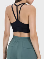 Millennia Square Neck Wide Strap Active Tank - Ladyez