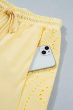 Half Sleeve Top and Drawstring Pants Set
