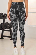 Tie-Dye High Waist Active Leggings - Ladyez