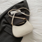 Chain-Embellished Shoulder Bag - Ladyez