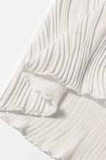 Wavy Textured Mock Neck Tank