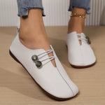 Casual Button Detail Slip-Ons