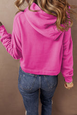 Drawstring Dropped Shoulder Hoodie