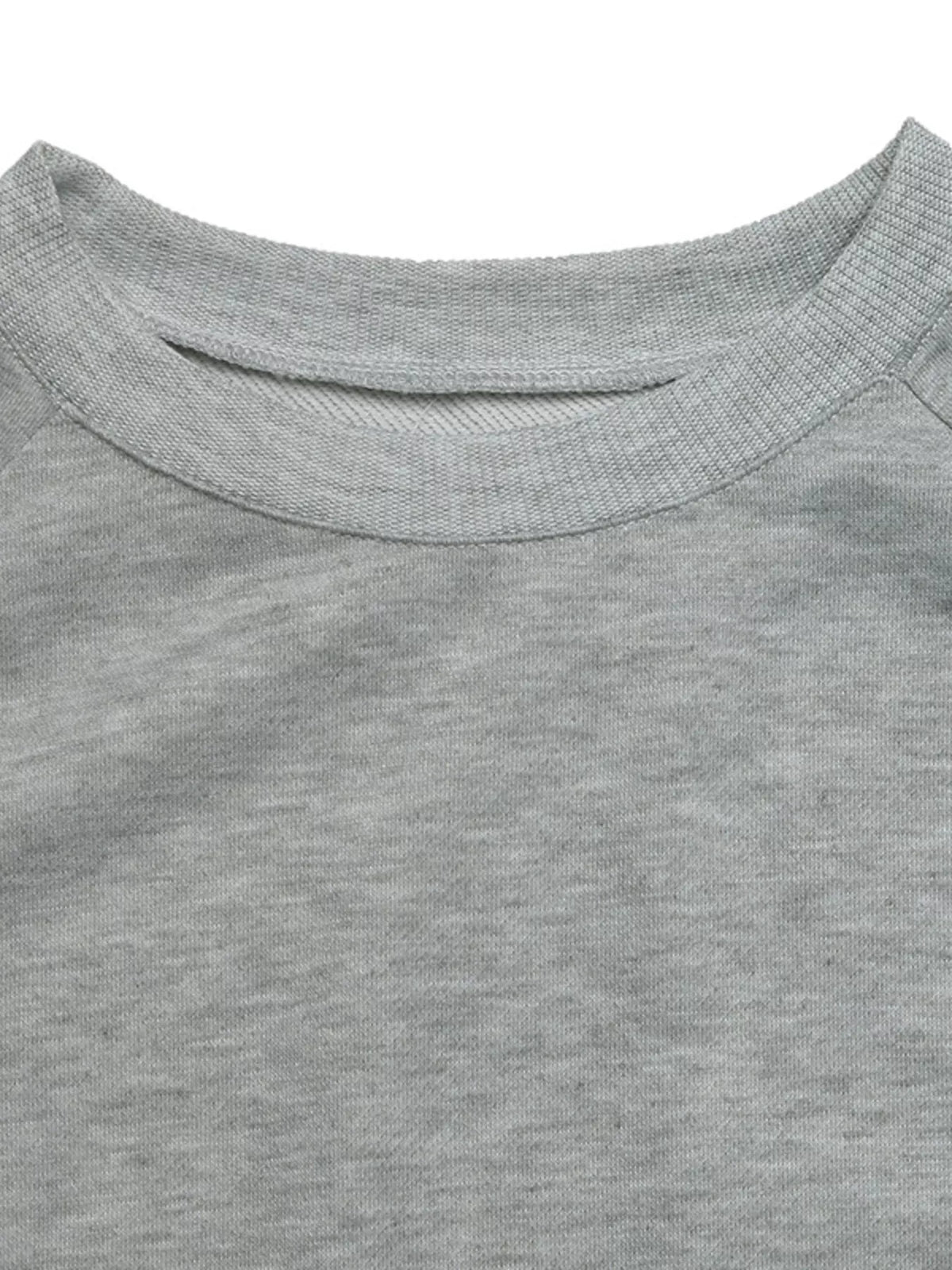 Lace Detail Round Neck Sweatshirt