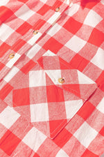 Oversized Plaid Button-Down Shirt Dress
