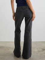 Low Rise Flare Leg Jeans