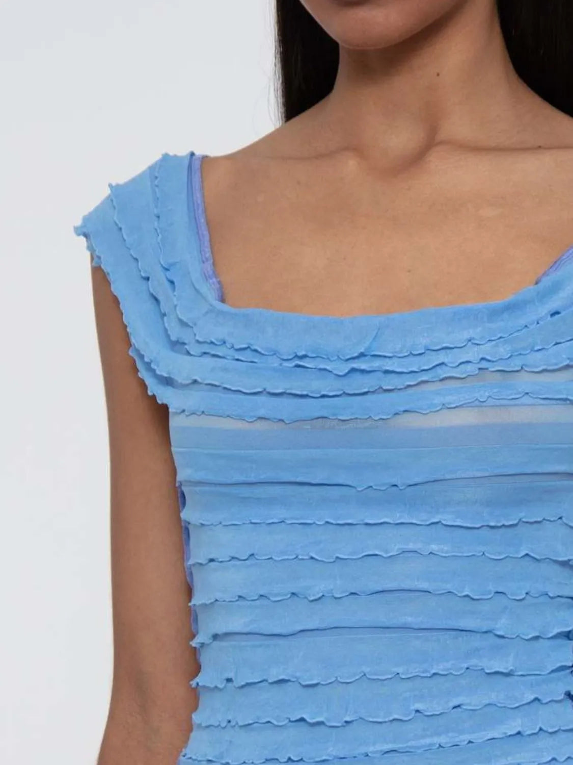 Ruched Solid Tank - Ladyez