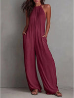 Sleeveless Wide-Leg Jumpsuit