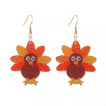 Thanksgiving Turkey Dangle Earrings