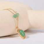 Copper Natural Crystal Pendant Necklace