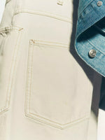 Drawstring Raw Hem Denim Shorts