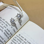 Pearl Zircon Drop Earrings