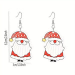 Christmas Santa Claus Dangle Earrings