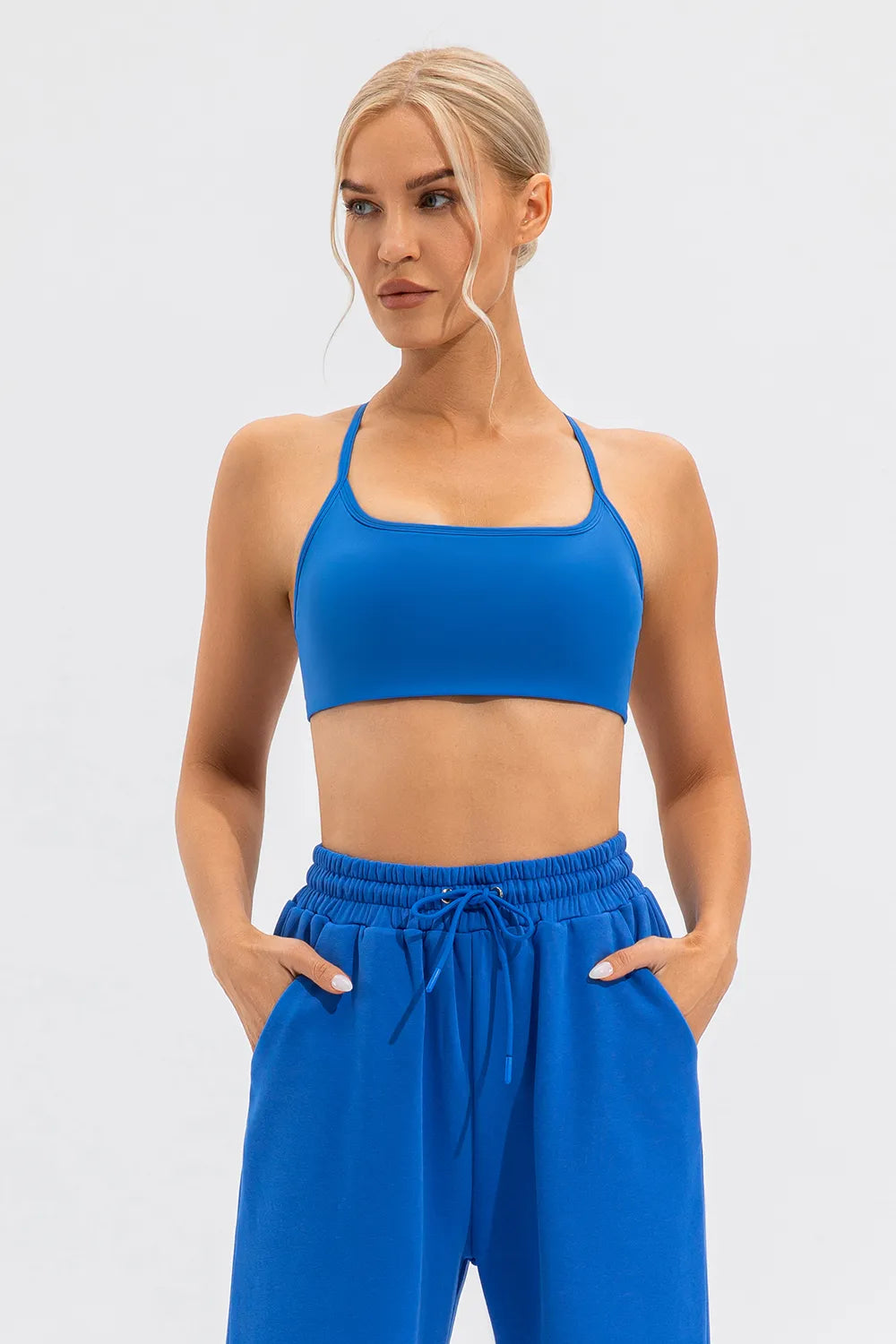 Crisscross Spaghetti Strap Active Cami - Ladyez