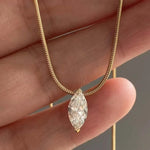 1 Carat Moissanite 925 Sterling Silver Necklace - Ladyez