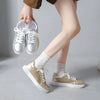 Round Toe Lace Up Sneakers