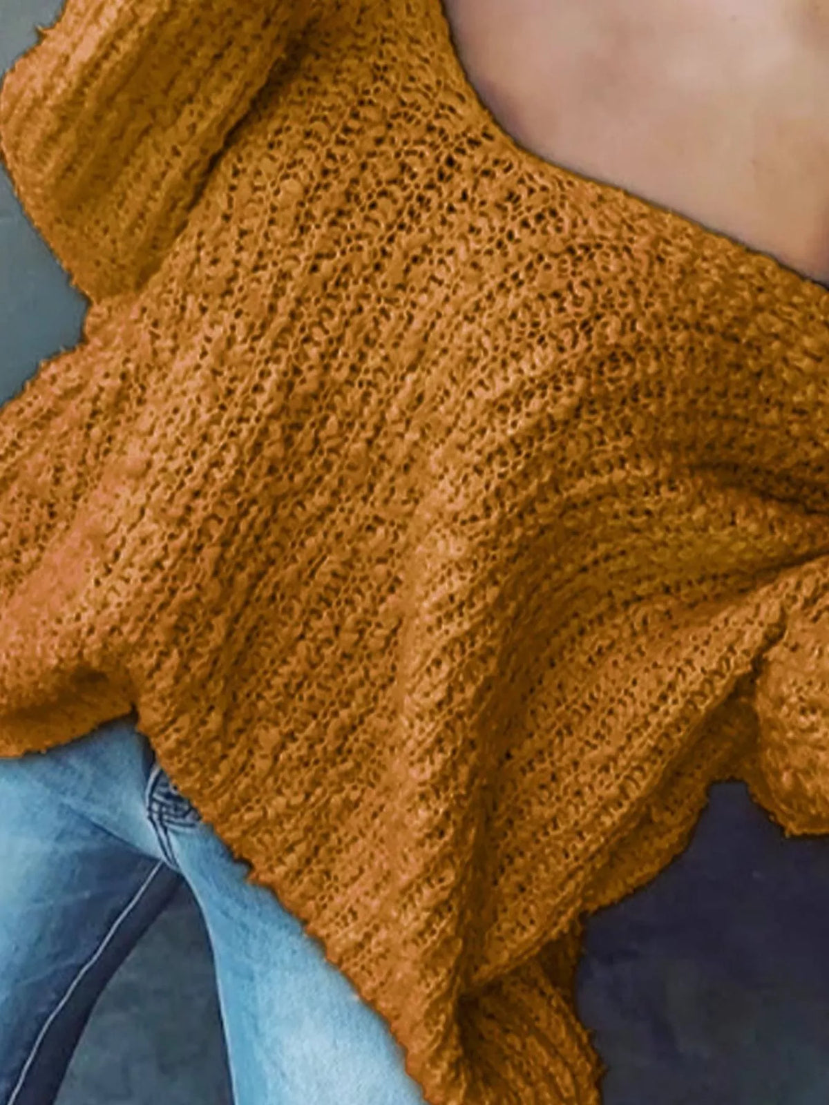 Loose Fit Long Sleeve Sweater