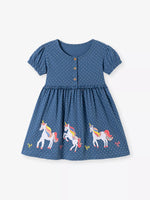 Children's Unicorn Short Sleeve Dress