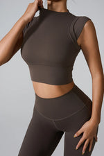 Mock Neck Active Tank - Ladyez