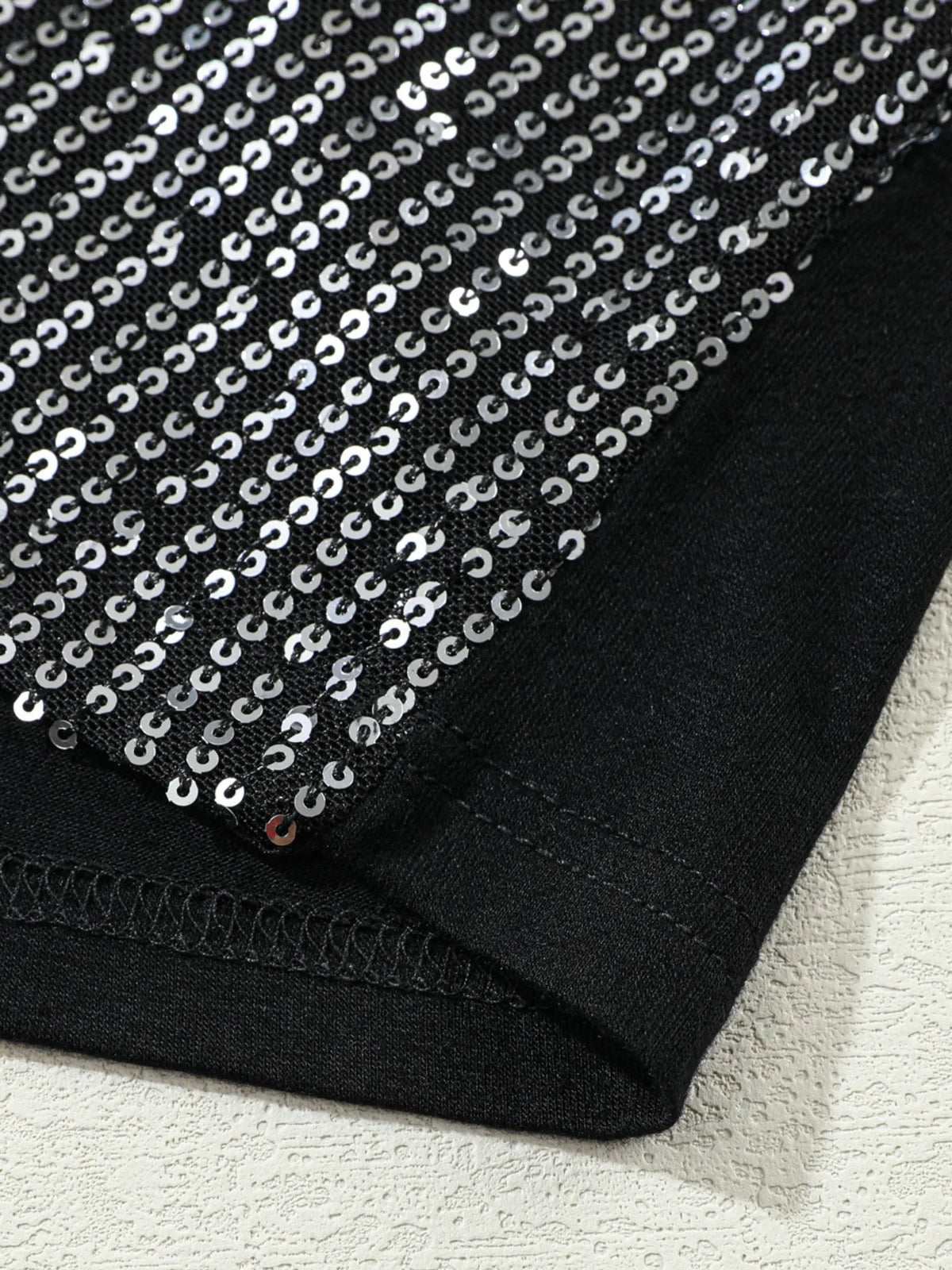 Sequined V-Neck Cami Top - Ladyez