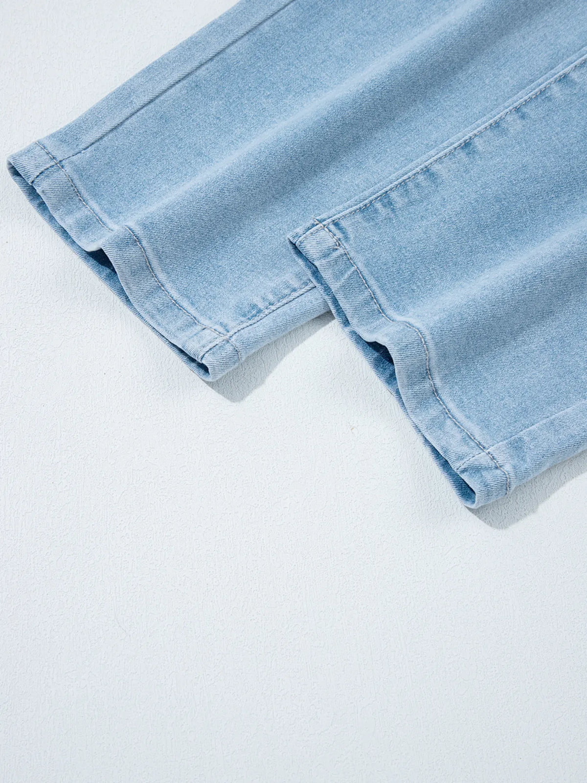 High Rise Barrel Relaxed Patch Pocket Jeans - Ladyez