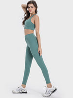 Millennia Pocketed High Waist Active Leggings - Ladyez