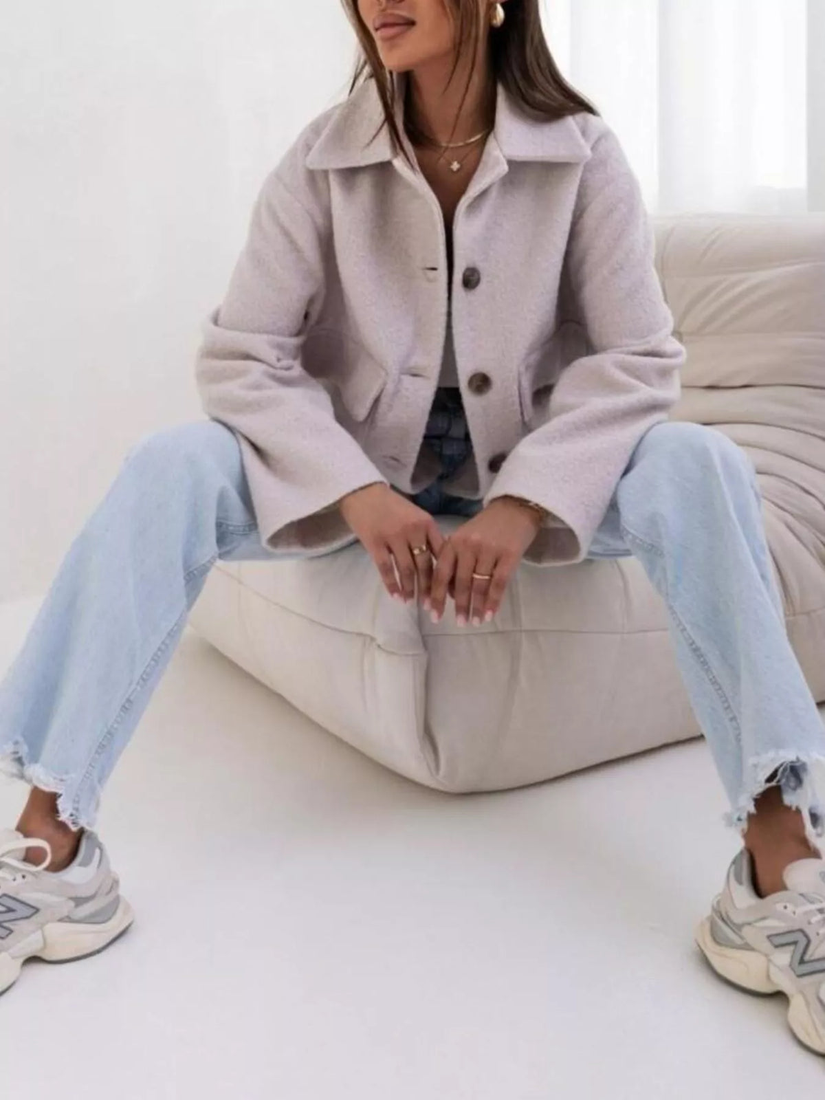 Button-Down Long Sleeve Outerwear