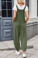 Lovelet Knotted Strap Overalls with Pockets - Ladyez