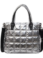 Bubble Textured Tote Crossbody Bag