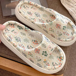 Open Toe Platform Slippers - Ladyez