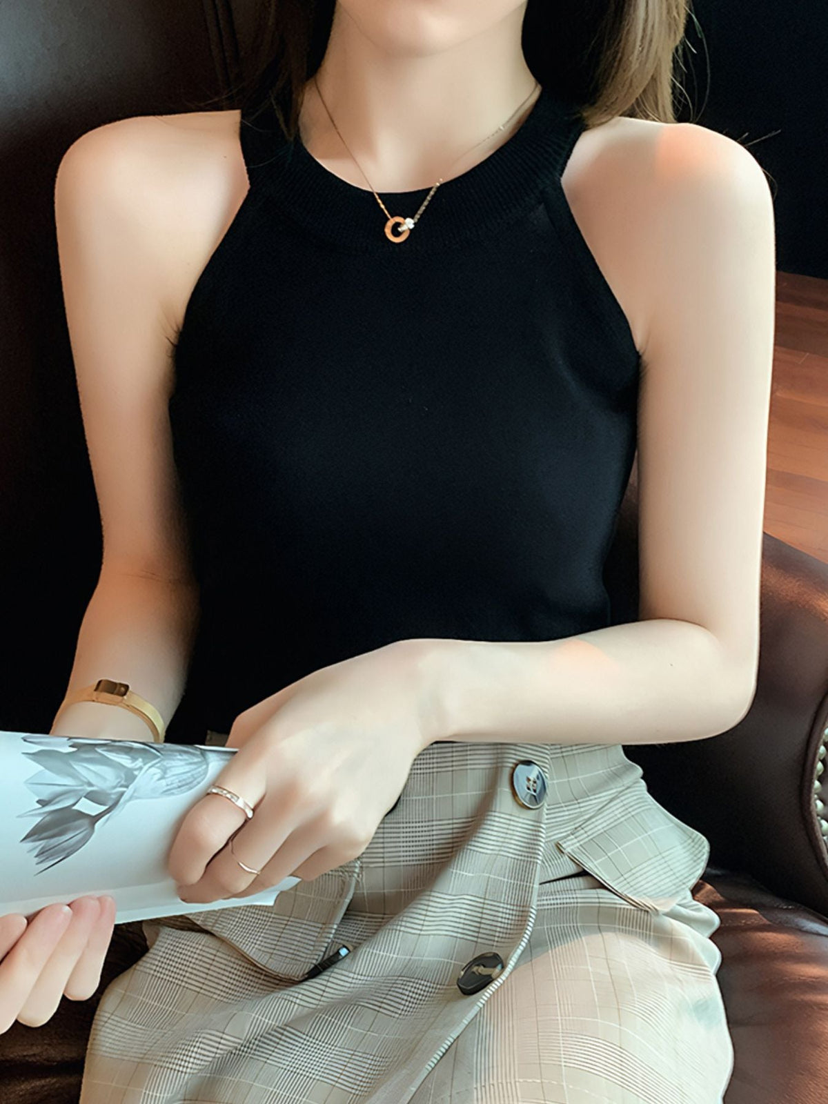 Ribbed Knit Cami Top