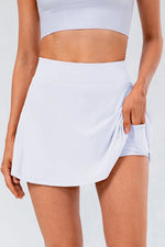High Waist Pleated Active Skirt - Ladyez
