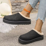 Cozy Plush Lined Platform Slippers