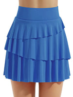 Tiered Ruffle Active Skort - Ladyez
