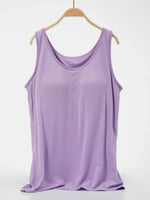 Scoop Neck Wide Strap Tank