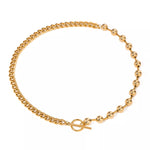 18K Gold-Plated Toggle Clasp Necklace