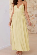 Ruched V-Neck Cami Dress
