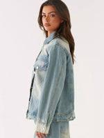 Button Up Denim Jacket and Jeans Set