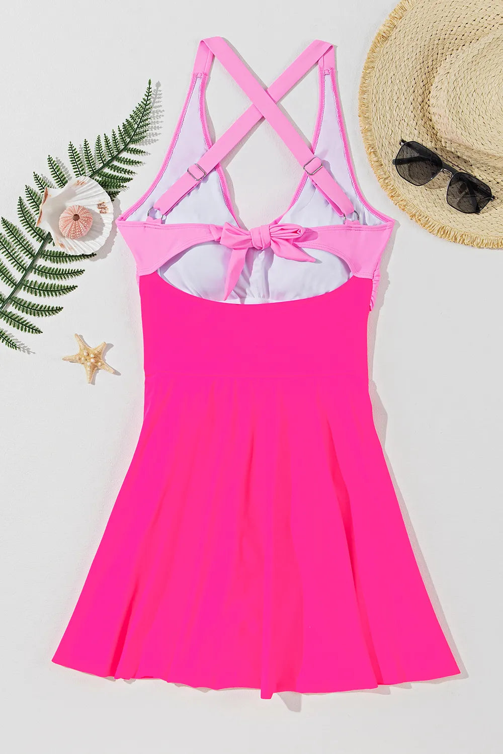 Crisscross V-Neck One-Piece Swimwear - Ladyez