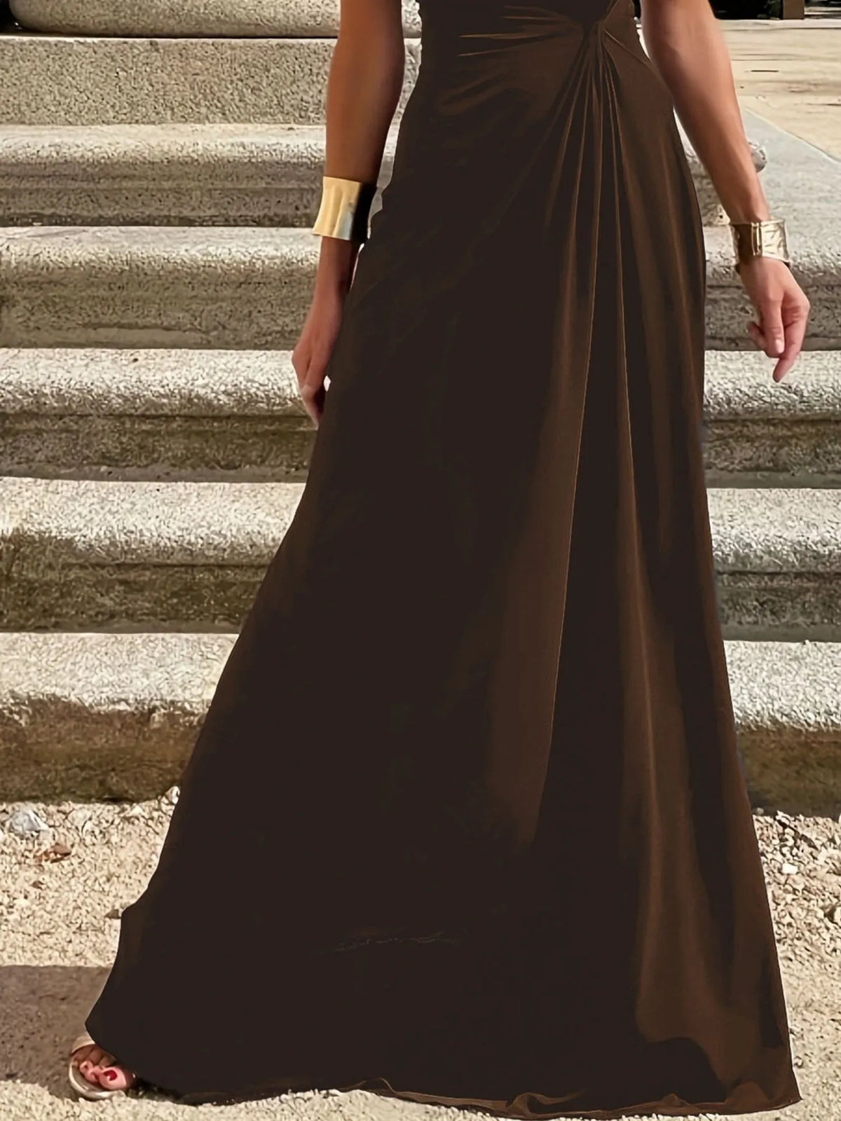 Round Neck Sleeveless Maxi Dress - Ladyez