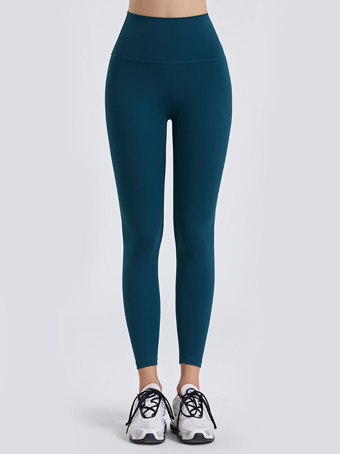 Wide Waistband Sports Leggings - Ladyez