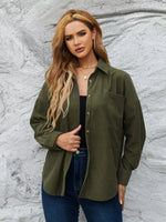 Corduroy Button-Up Shirt