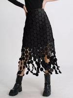 Fringe Midi Skirt
