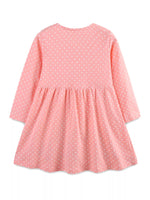 Children's Polka Dot Bunny Long Sleeve Dress